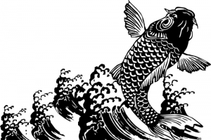 鱼水花水纹