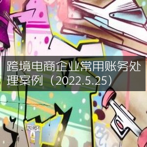 跨境电商企业典型账务处理实例（2022.5.25）