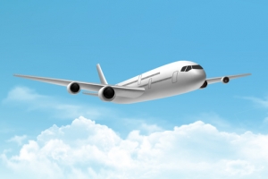 高空飞行客机背景