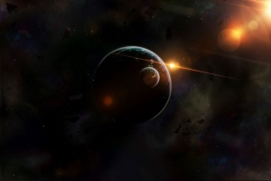 行星 太空 闪光 闪光 4k壁纸 3840x2160