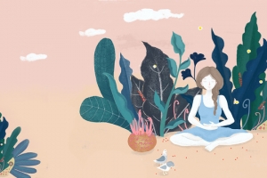植物氧气美女瑜伽banner