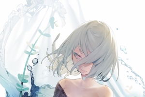 动漫女郎美人鱼手机壁纸