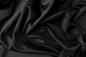 黑色褶皱的绸缎海报背景