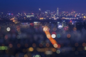 梦幻夜幕下的京城