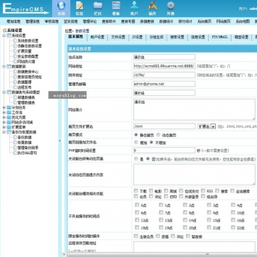 个人博客帝国CMS整站模板 - 资讯文章，HTML5响应式，手机平板自适应后台功能