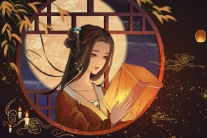 中元节 放灯 4k壁纸