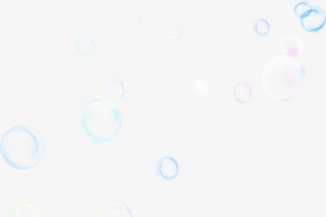 蓝色点缀泡泡