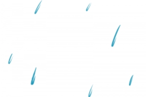 Q版卡通雨滴下雨
