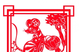 鼠年老鼠挂灯笼
