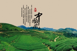 中国风茶叶广告背景