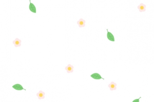 白色小花绿叶底纹