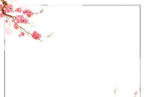 手绘江南风景旅游宣传边框