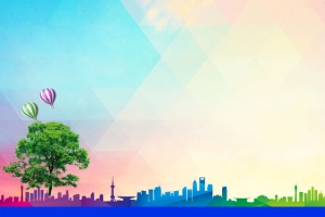 简约绿色创意大气背景