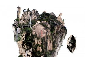 江西三清山风景悬浮山体