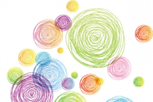 蜡笔线圈海报设计高清PNG透明装饰元素特效素材免费下载