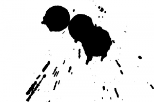 飞溅水墨墨迹笔触高清PNG透明装饰元素设计素材免费下载