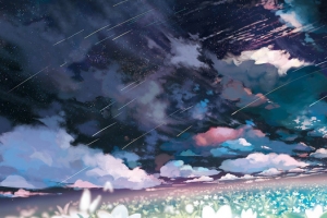 插画星空背景