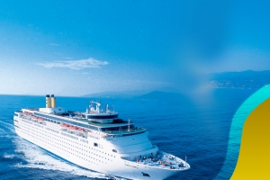 邮轮之旅海报背景素材