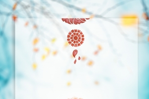秋分时令节气宣传海报