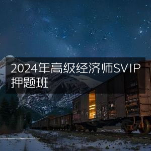 2024年高级经济师SVIP精准押题密训班
