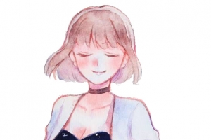 星空礼服女孩