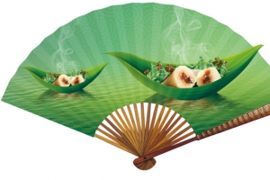 端午节粽叶扇子
