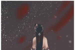 意境唯美美女背影伤感素材