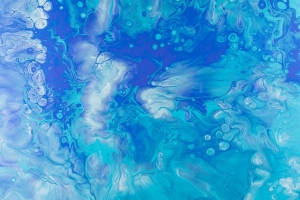 油漆 液体 流体艺术 污渍 斑点 蓝色 4k壁纸 3840x2160