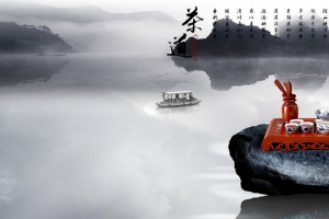 茶叶中国风背景