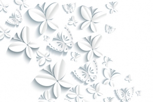 3d立体花免扣背景PNG素材