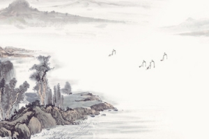 中国水墨画背景