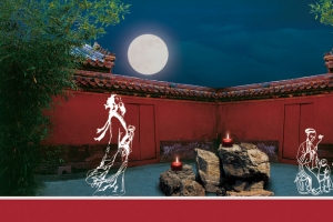 中国风传统屋檐背景图片