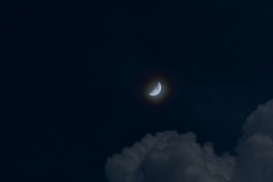 月亮 夜晚 云 天空 4k壁纸 3840x2160