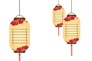 中秋节灯笼中国风