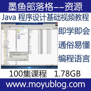 Java程序设计基础视频教程，中文版，即学即会，轻松上手！