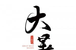 大暑二十四节气创意书法字