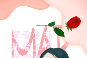 38妇女节艺术字 手绘人物元素图
