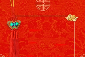 2019欢度春节年年有余背景