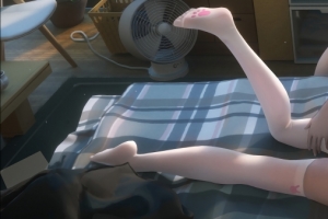 女生房间 美少女 漂亮女孩子 白裤袜 5120x1440动漫壁纸