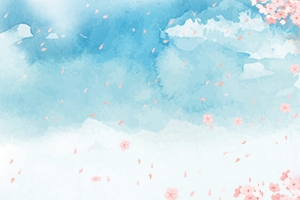 浪漫日本樱花节主题背景图