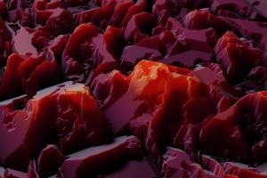 3840x2160 纹理 水晶 红色 3d壁纸 背景
