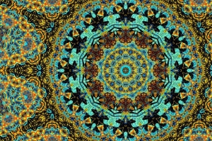 万花筒 线条 形状 抽象 分形 4k壁纸 3840x2160