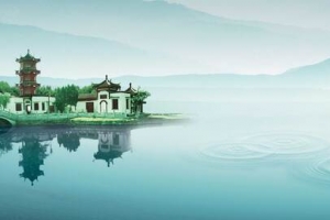 湖边景色