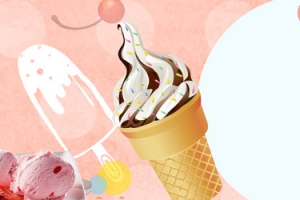 夏日简约甜品banner