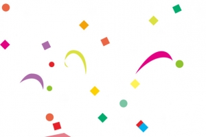 手绘彩色漂浮装饰礼盒圣诞节高清PNG透明图片设计素材免费下载