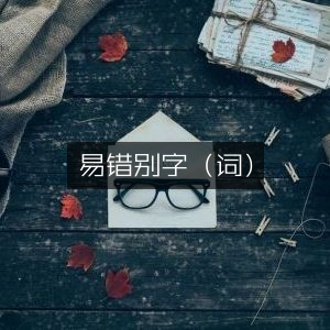 易错字词大全