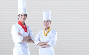 厨师美食简约灰色banner