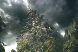 手绘魔幻古堡高清PNG透明背景卡通设计素材免费下载