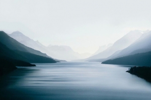水墨古风山水画