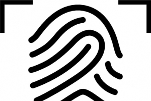 指纹与十字焦点图标